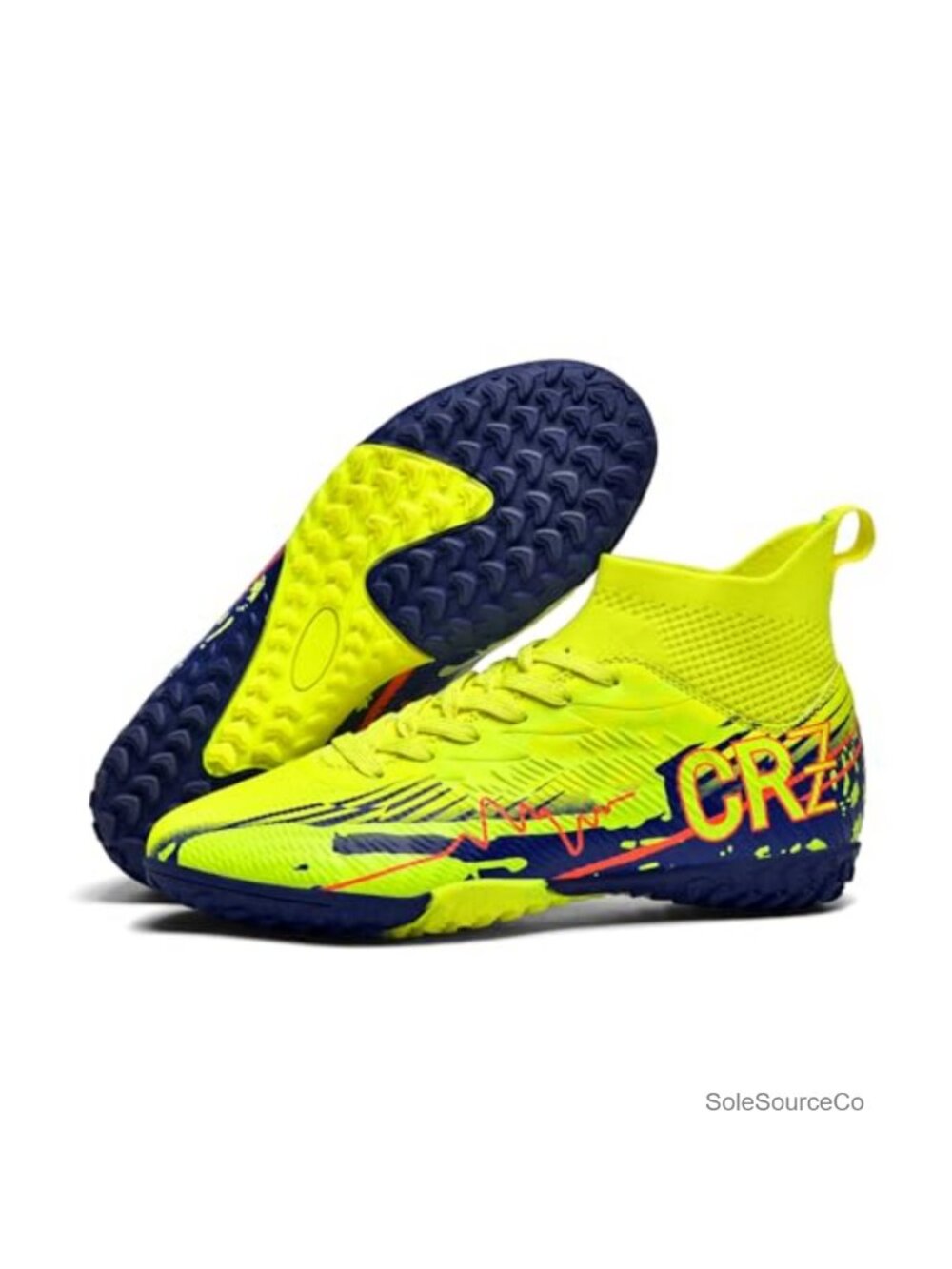 Unisex Soccer Cleats High Ankle Turf Indoor Outdoor Training Football Boots